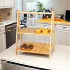 2 Tier Serving Wooden Tray