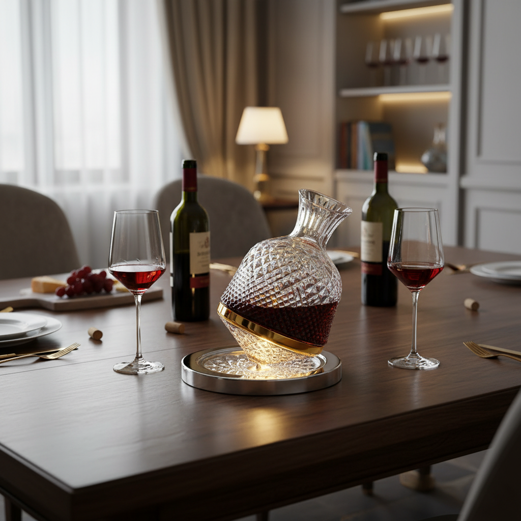 Lifestyle image of Rotating Wine Decanter